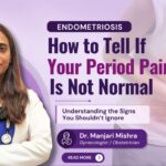 Medical illustration explaining ovarian cyst symptoms, causes, diagnosis, and treatment for women at Dr. Manjari's Gynaec World, a trusted gynecology clinic in Noida.